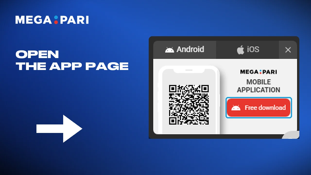 Pressing download opens the Megapari install page