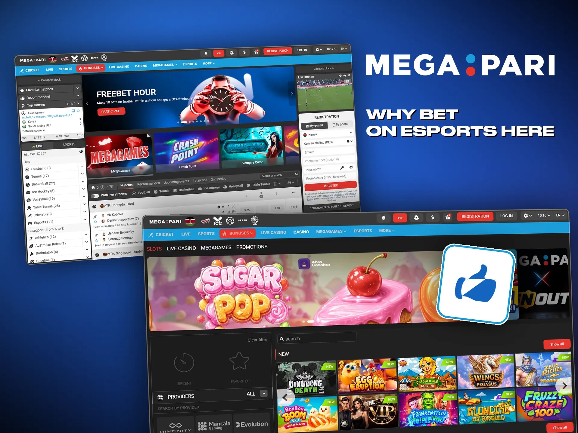 What players notice at Megapari is the bonus and the app