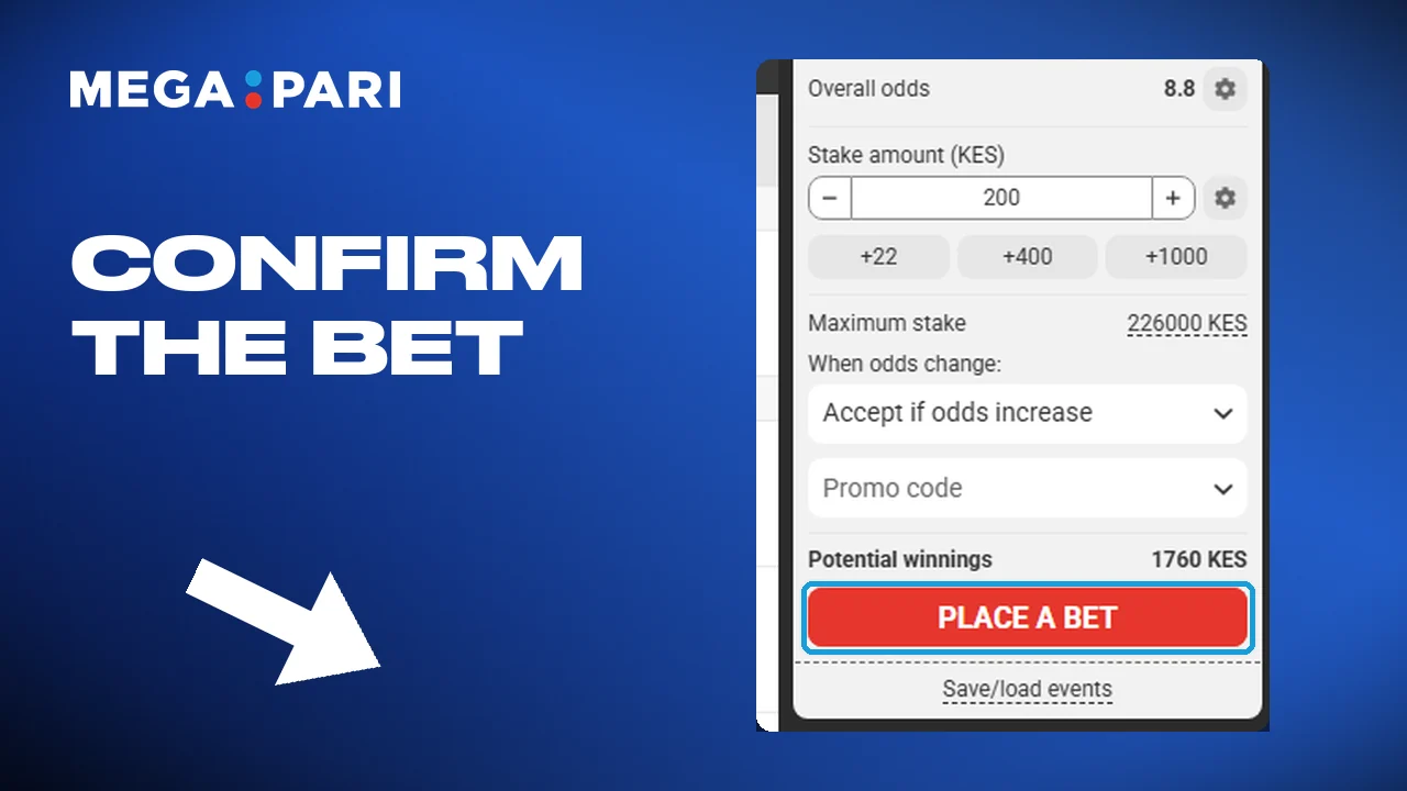 Confirming the bet, watching the match and checking the result