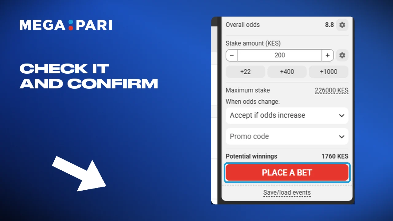 Checking the slip and confirming the bet