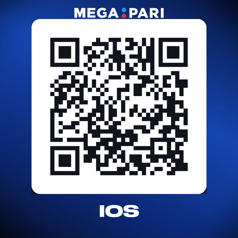 Scanning the QR code to set up the Megapari app on iOS