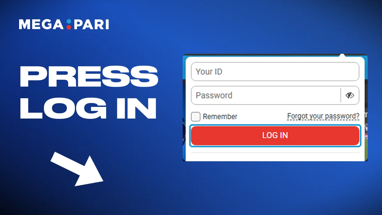 Pressing the login button and entering the account